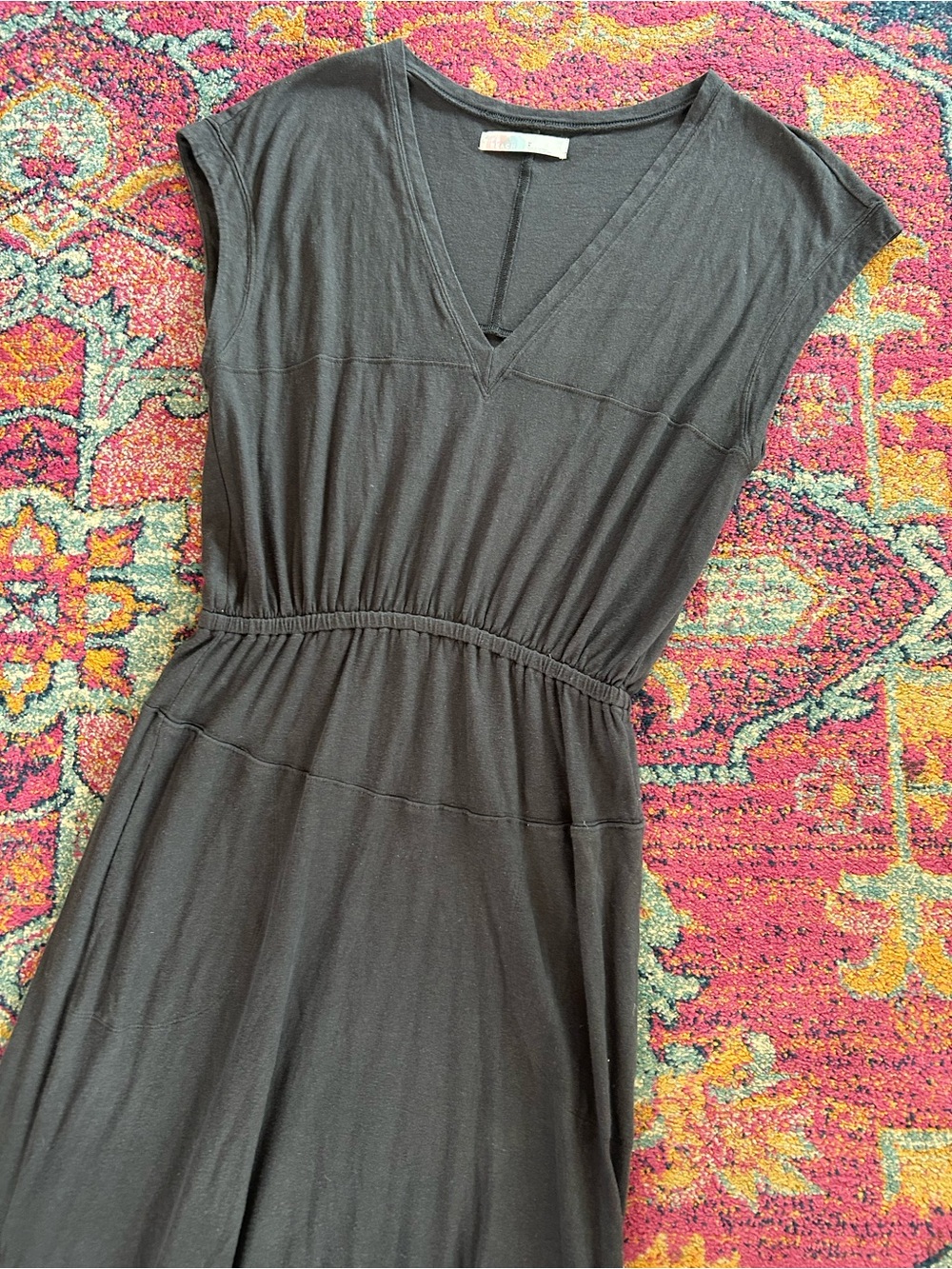 Free People | Women’s Charcoal Grey FP Beach Vneck Cap Sleeve Marlow Maxi Dress - Picture 4 of 16